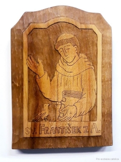Sv. František (dřevokresba) na objednání