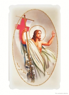 Kristus vzkříšený (papírový obrázek ozdobný)