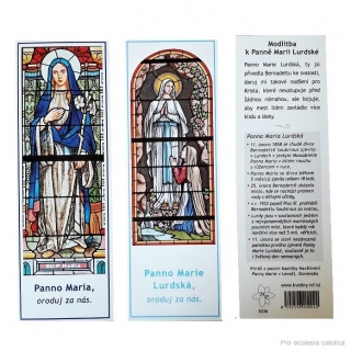 Panna Maria (záložka s modlitbou)