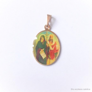 Svatí Cyril a Metoděj (barevná medailka)