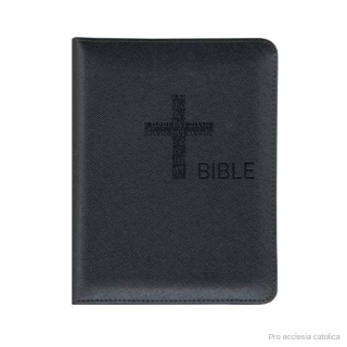 Bible malá, zip, šedá, výřezy, s přílohami