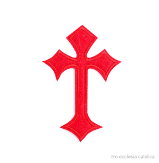 Nažehlovačka - kříž (červený)