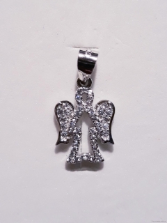 Anděl (stříbro) kamínky 1,3 cm