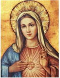 Srdce Panny Marie (malování podle čísel)