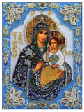 Panna Maria ikona - diamantové malování (25x20)