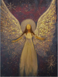 Anděl - diamantové malování (30x40cm)