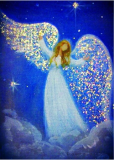 Anděl - diamantové malování (30x40cm)