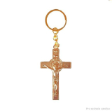 Kříž svatého Benedikta (klíčenka) zlatý