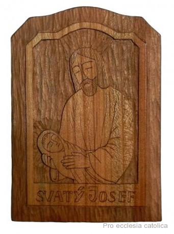 Sv. Josef - dřevokresba