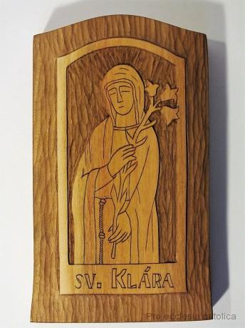 Sv. Klára - dřevokresba
