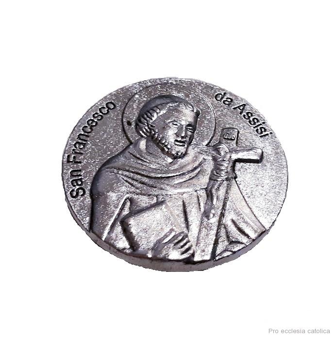 Sv. František z Assisi (kovová magnetka)
