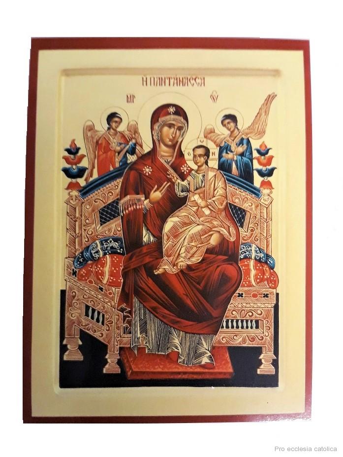 Panna Maria s Ježíškem (papírová ikona)