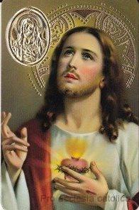 Srdce Ježíšovo (laminovaný obrázek)