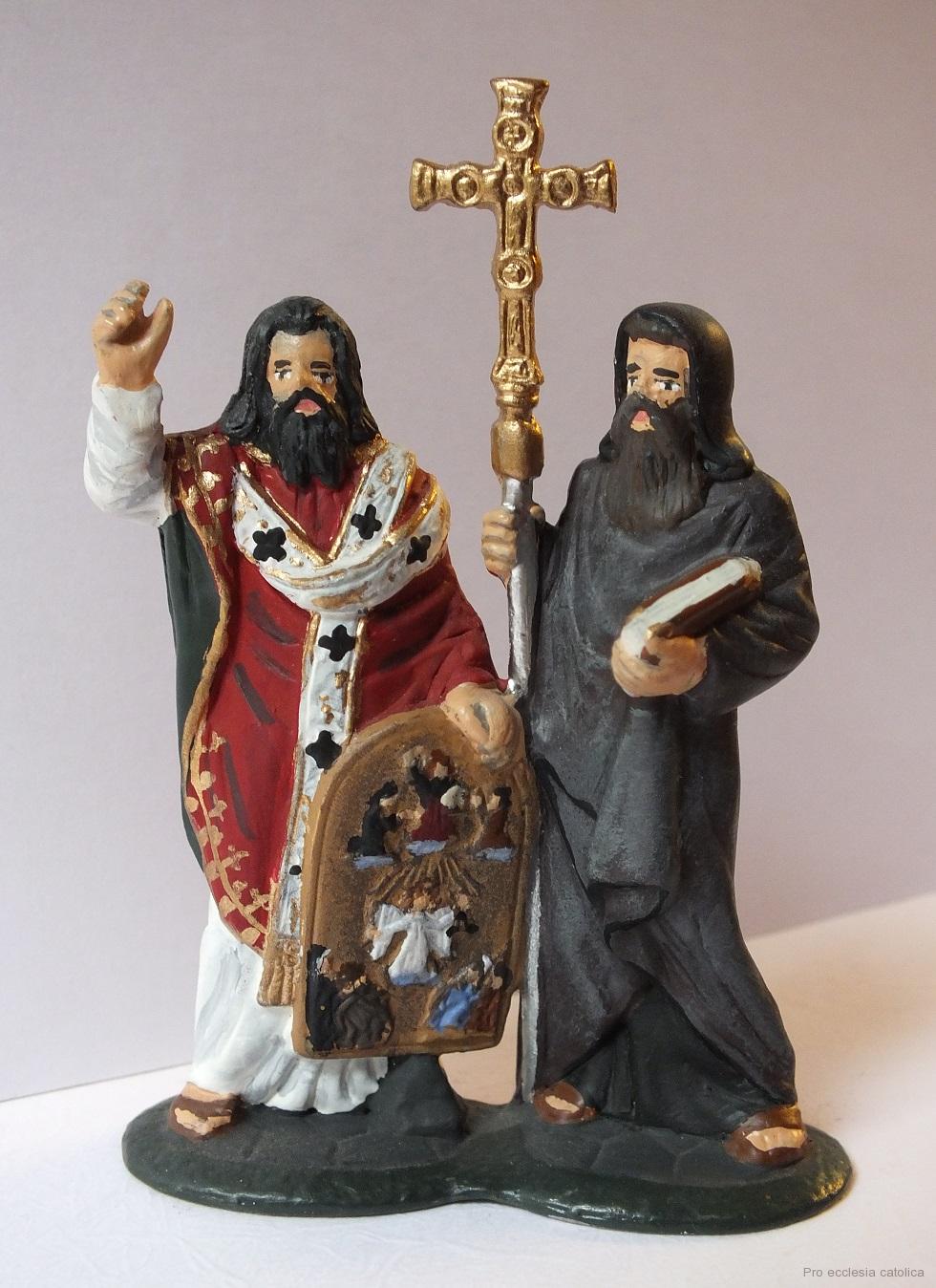 Svatí Cyril a Metoděj - cínová soška 8 cm