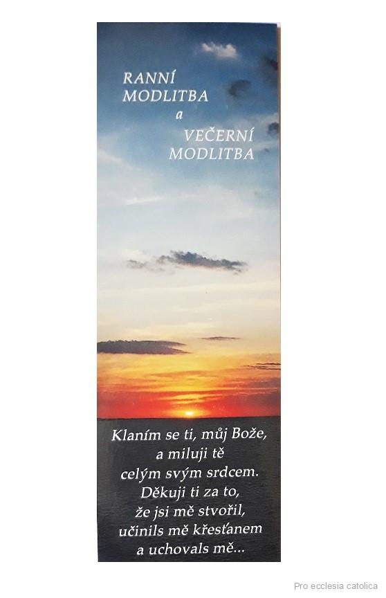 Ranní a večerní modlitba (záložka)