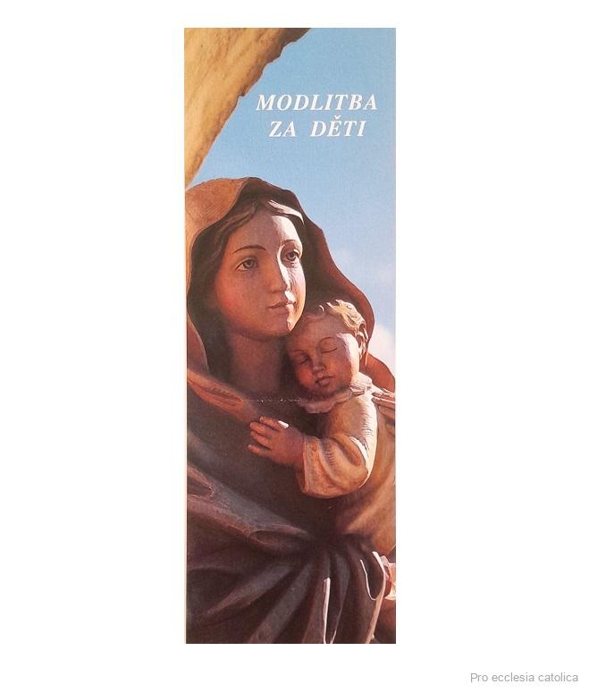 Modlitba za děti (záložka s modlitbou)
