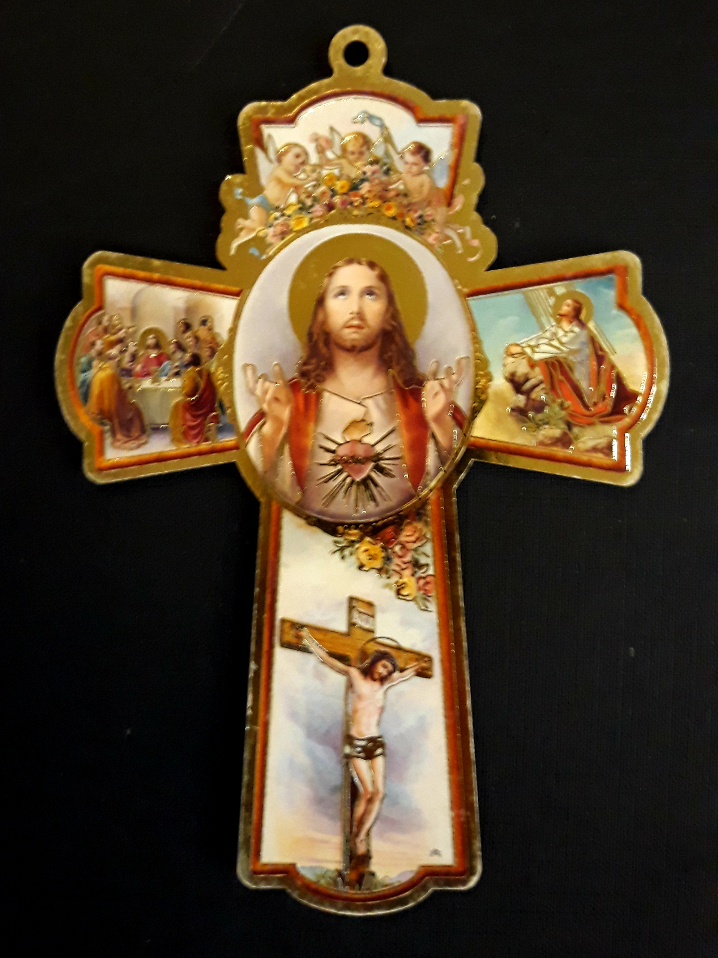 Kříž obrázkový - Kristus