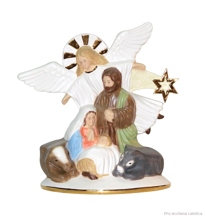 Betlém barevný (porcelánová socha) 25 cm