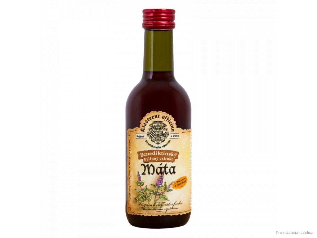 Benediktinský bylinný extrakt MÁTA 290 g