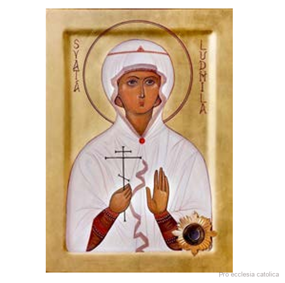Svatá Ludmila (na dřevěné destičce) různé velikosti