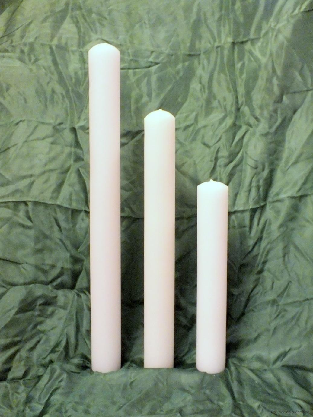 Svíce litá, bílá - průměr 45 mm