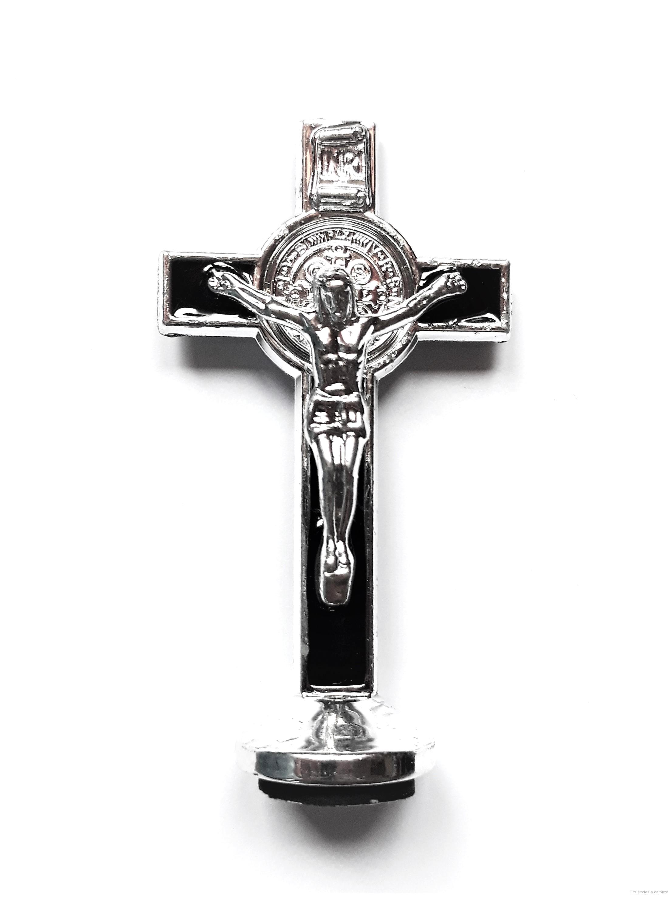 Kříž stacionární - plastový benediktinský (různé barvy)