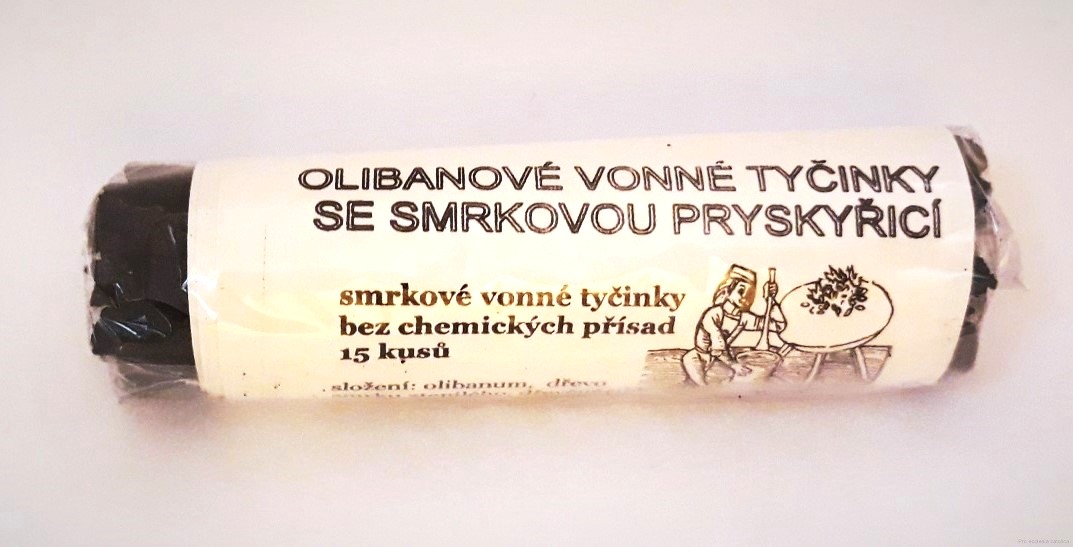 Olibanové vonné tyčinky se smrkovou pryskyřicí