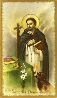 Svatý Dominik (papírový obrázek)