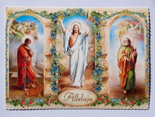 Velikonoční pohlednice Alleluja (03)