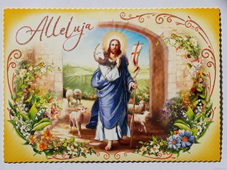 Velikonoční pohlednice Alleluja (04)
