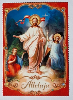 Velikonoční pohlednice Alleluja (09)