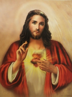 Srdce Ježíšovo - plakát 30 x 40 cm