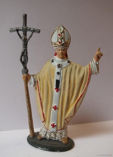 Jan Pavel II. (bílá) - soška cín 8 cm