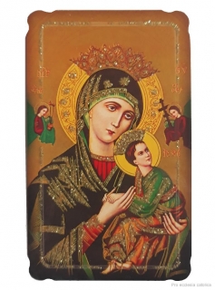 Panna Maria Ustavičné pomoci (papírový obrázek zdobený)