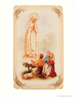 Panna Maria Fatimská (papírový obrázek zdobený)