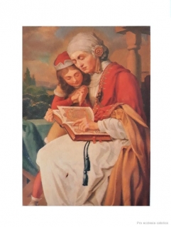 Svatá Ludmila (papírový obrázek)