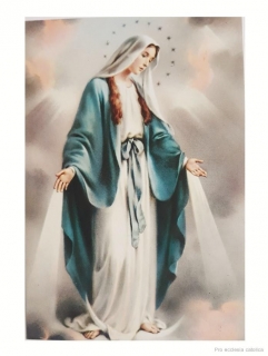 Panna Maria Neposkvrněné početí (pohlednice)