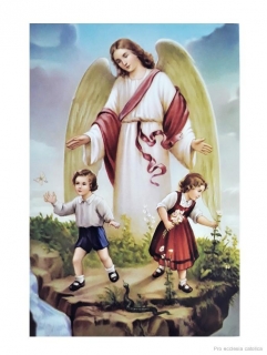 Anděl strážný (pohlednice)