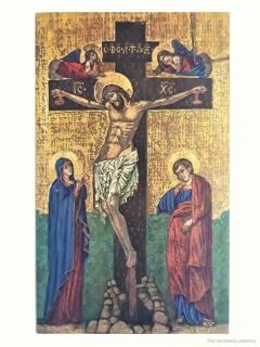 Ukřižovaný Kristus (papírový obrázek)