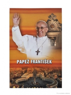 Papež František (papírový obrázek s modlitbou)