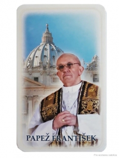 Papež František (papírový obrázek s modlitbou)
