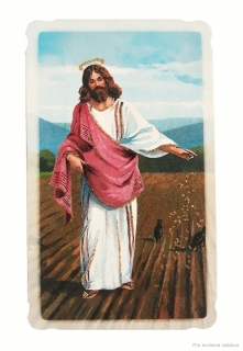 Ježíš Rozsévač (papírový obrázek zdobený)