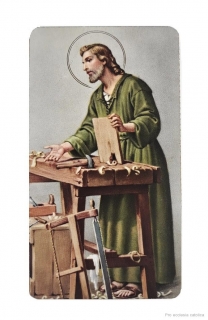 Svatý Josef dělník (papírový obrázek)