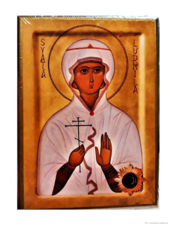 Svatá Ludmila (na dřevěné destičce) A