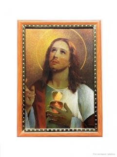 Srdce Ježíšovo (obrázek v rámu)