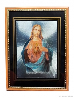 Srdce Ježíšovo (obrázek v rámu)