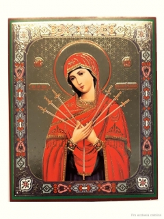 P. Maria Bolestná (papírová ikona) 18x15