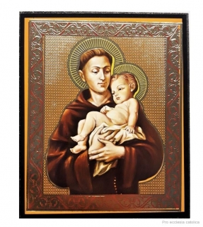 Svatý Antonín (ikona na dřevě)