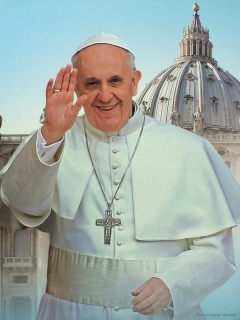 Papež František - plakát 30 x 40 cm