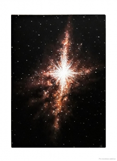 Obraz na sametu - hvězdná mlhovina Kříž